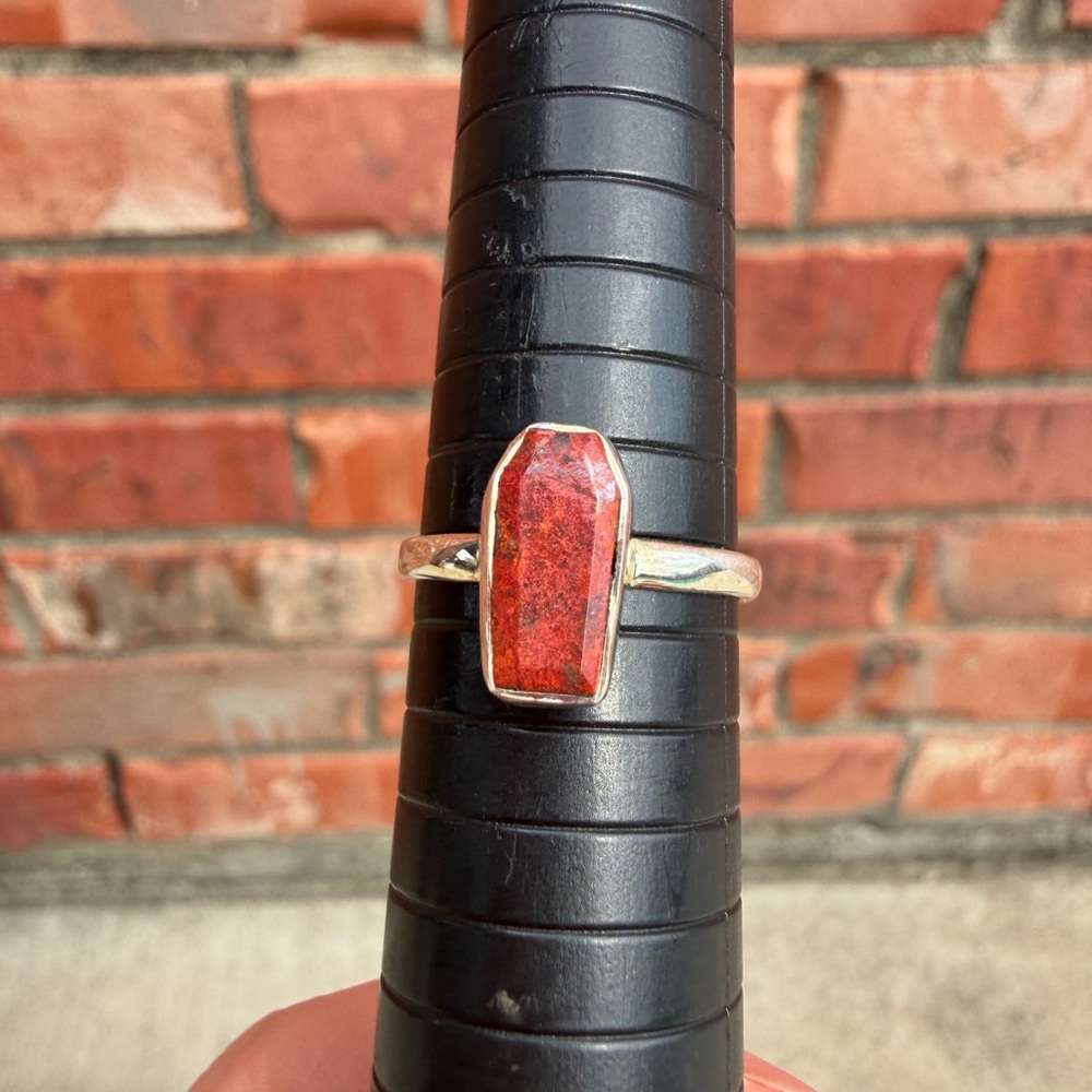 Jasper Coffin Ring